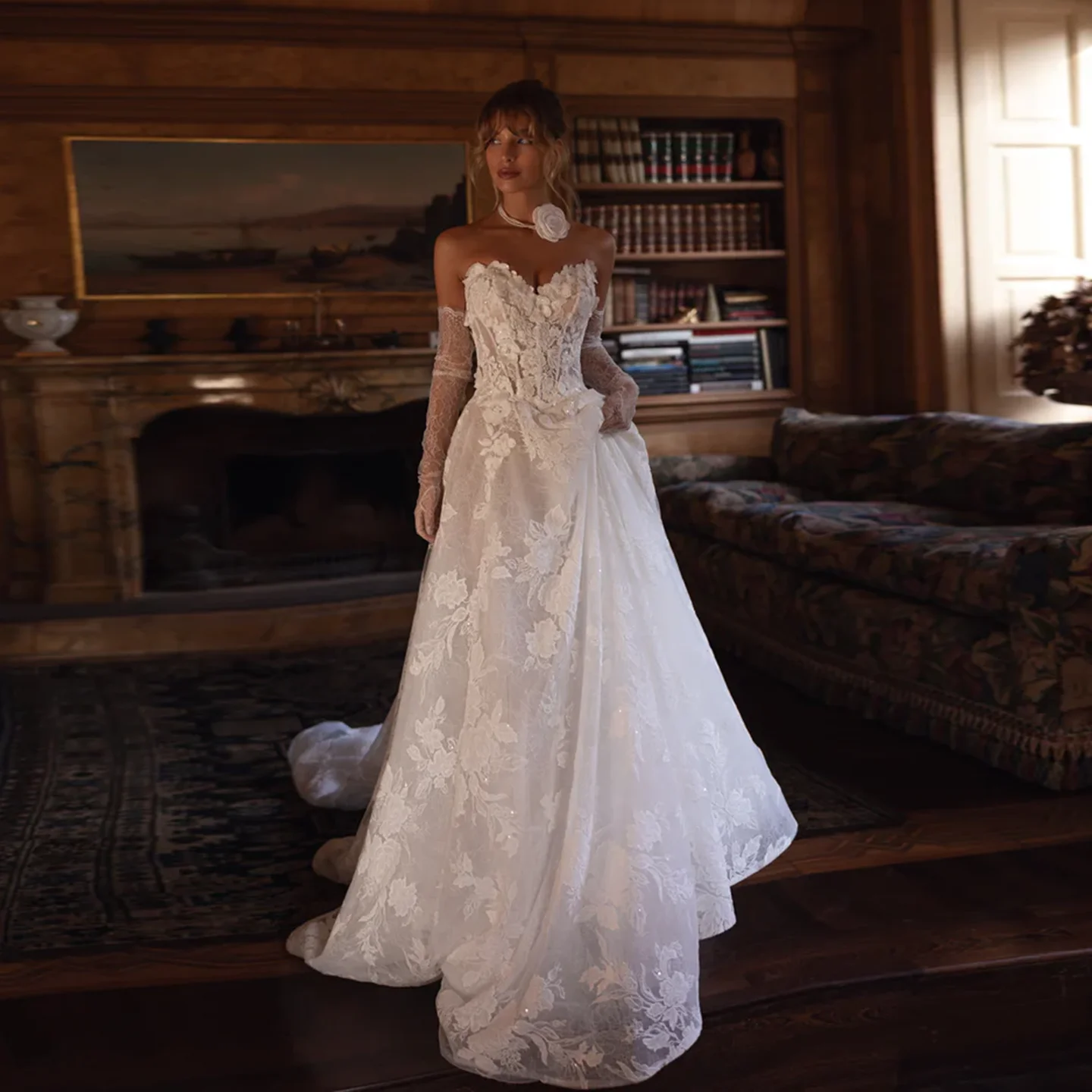 Sharon Said богемное белое тюлевое свадебное платье 2025 года, винтажное трапециевидное платье с 3D цветами, длинные кружевные перчатки, платья невесты SW377, индивидуальный заказ
Sharon Said богемное белое тюлевое свадебное платье 2025 года, винтажное трапециевидное платье с 3D цветами, длинные кружевные перчатки, платья невесты SW377, индивидуальный заказ