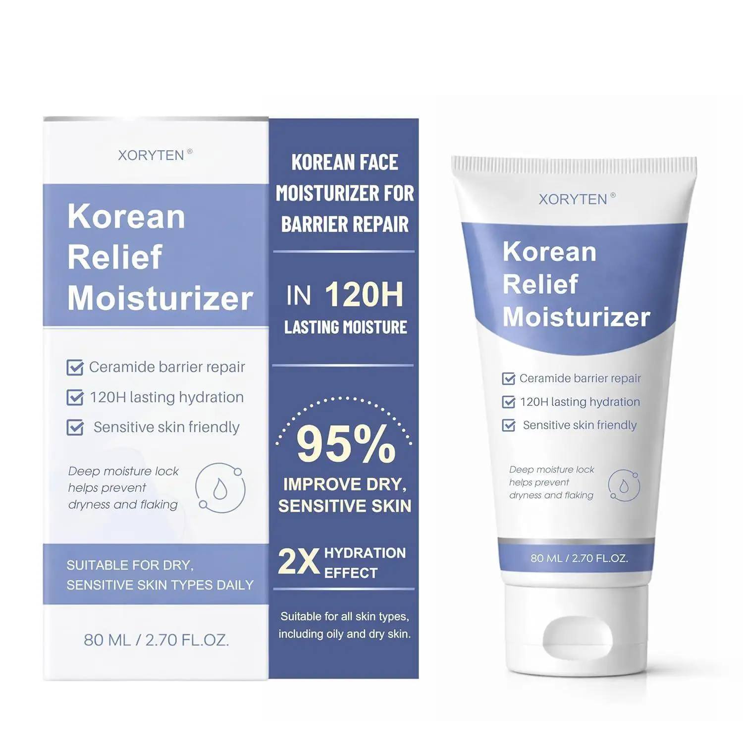 Cream with Ceramides, Korean Face Moisturizer for Barrier Repair | 120H lasting Hydration, Ceramide Capsules, Dry & Sensitive Skin, Non-comedogenic,
Cream with Ceramides, Korean Face Moisturizer for Barrier Repair | 120H lasting Hydration, Ceramide Capsules, Dry & Sensitive Skin, Non-comedogenic,