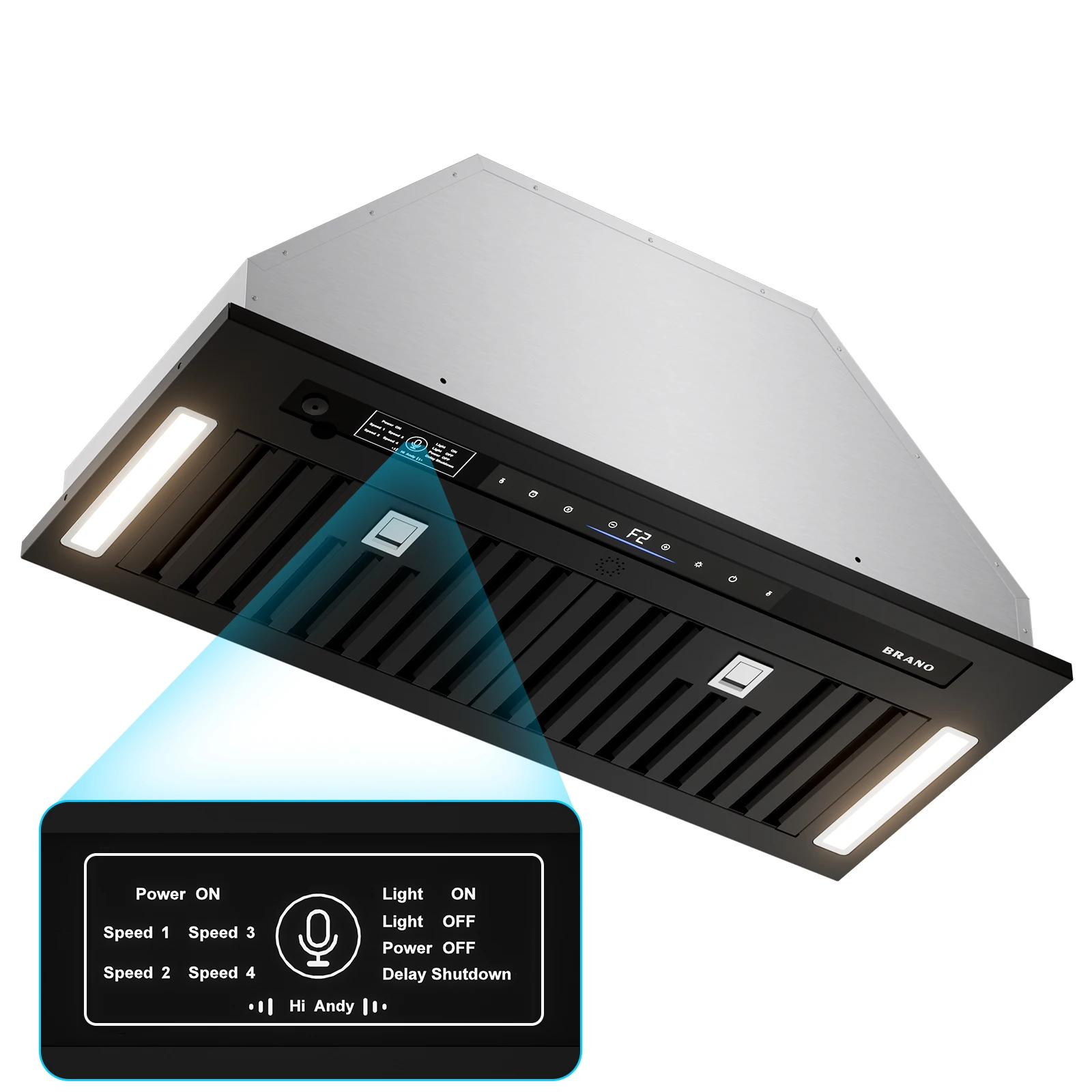 30 In. 900 CFM Insert Range Hood In Black Stainless Steel With Dishwasher Filter and LED Lights
30 In. 900 CFM Insert Range Hood In Black Stainless Steel With Dishwasher Filter and LED Lights