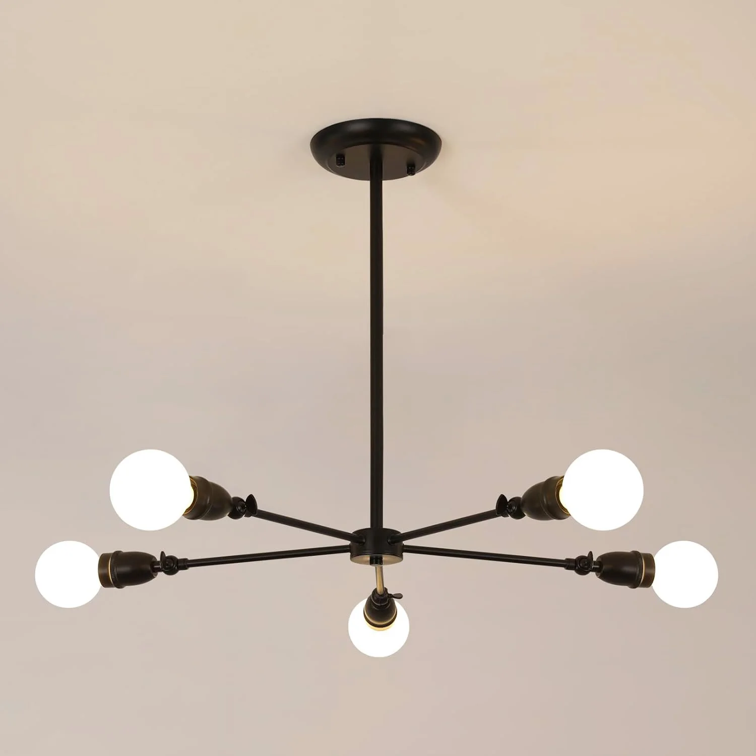 Black Chandelier, 5 lights Industrial Lamps for Dining, Modern Height Adjustable Lamp, Farm Sputnik Ceiling Lamp for Dining
Black Chandelier, 5 lights Industrial Lamps for Dining, Modern Height Adjustable Lamp, Farm Sputnik Ceiling Lamp for Dining