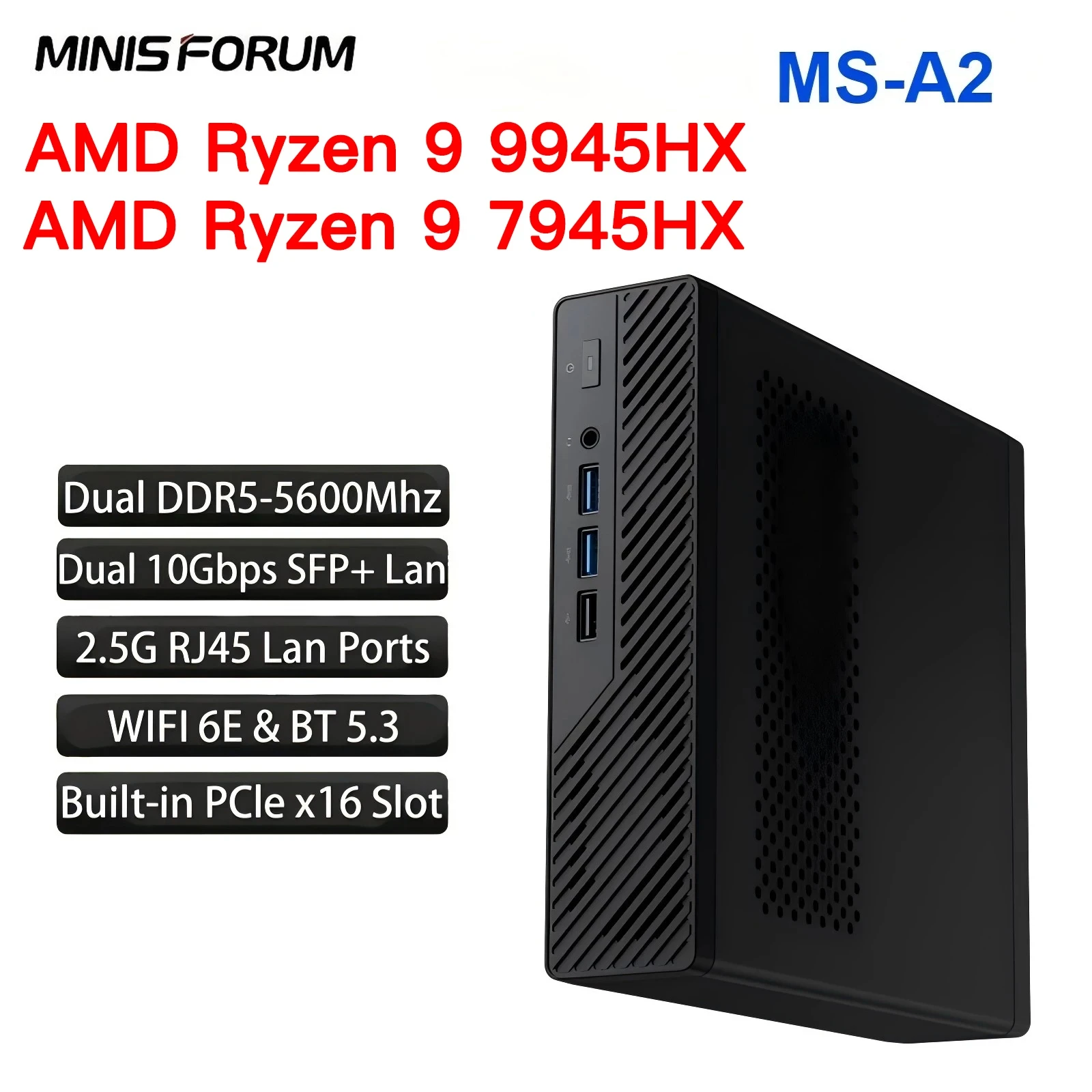 Мини-ПК MINISFORUM MS-A2 AMD Ryzen 9 9955HX/7945HX Windows 11 DDR5 PCIe SSD WIFI6E BT5.2 Dual 10G SFP+ Игровой МИНИ-ПК Компьютер
Мини-ПК MINISFORUM MS-A2 AMD Ryzen 9 9955HX/7945HX Windows 11 DDR5 PCIe SSD WIFI6E BT5.2 Dual 10G SFP+ Игровой МИНИ-ПК Компьютер