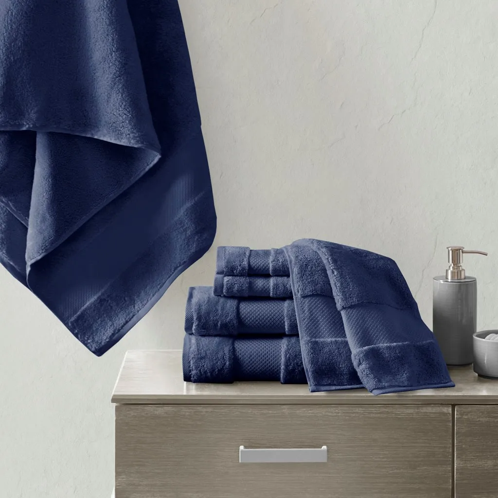 Cotton 6 Piece Bath Towel Set (Navy + Cotton)"
Cotton 6 Piece Bath Towel Set (Navy + Cotton)"