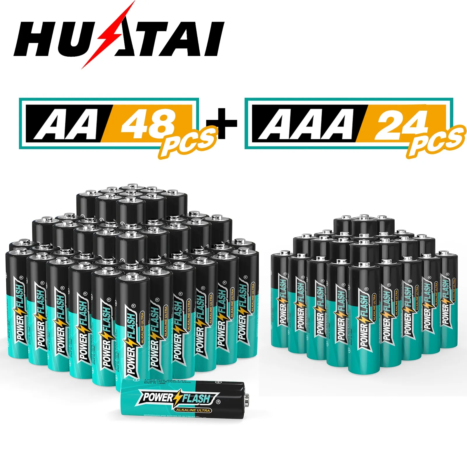 New HUATAI 1.5V LR6 AAA24 AA48 Long-lasting Alkaline Batteries Suitable For Game Controllers MP3 Players Cameras Wireless Mice
New HUATAI 1.5V LR6 AAA24 AA48 Long-lasting Alkaline Batteries Suitable For Game Controllers MP3 Players Cameras Wireless Mice
