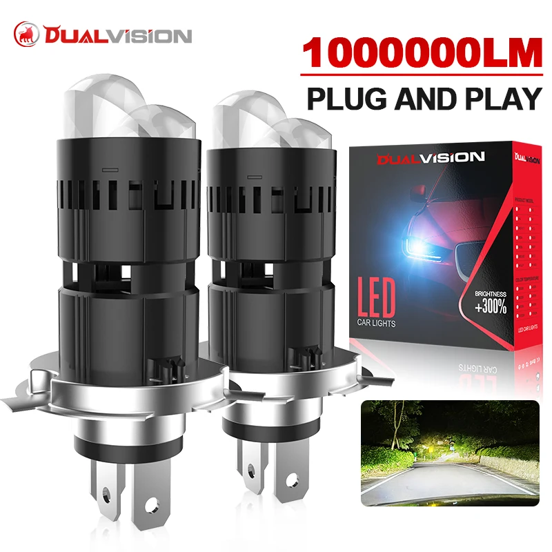 H4 LED Projector Lens Headlight Bulbs Canbus H4 LED Hi/low beam Lights Left Hand Drive 6000K for Cars & Motorcycles Turbo 12V
H4 LED Projector Lens Headlight Bulbs Canbus H4 LED Hi/low beam Lights Left Hand Drive 6000K for Cars & Motorcycles Turbo 12V