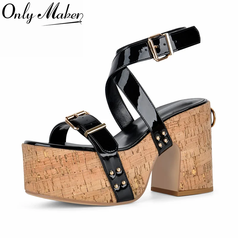 Onlymaker/женские босоножки на танкетке под дерево на платформе, массивные босоножки с регулируемым ремешком на щиколотке, босоножки с открытым носком и открытой пяткой
Onlymaker/женские босоножки на танкетке под дерево на платформе, массивные босоножки с регулируемым ремешком на щиколотке, босоножки с открытым носком и открытой пяткой
