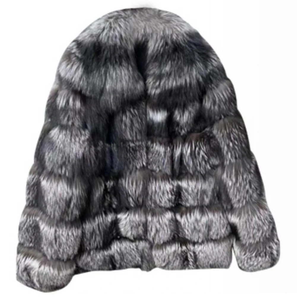 Denny&Dora Big Lapel Collar Fur Jacket Fashion Luxury Natural Fur Coats Men Silver Fox Fur Coat Short
Denny&Dora Big Lapel Collar Fur Jacket Fashion Luxury Natural Fur Coats Men Silver Fox Fur Coat Short