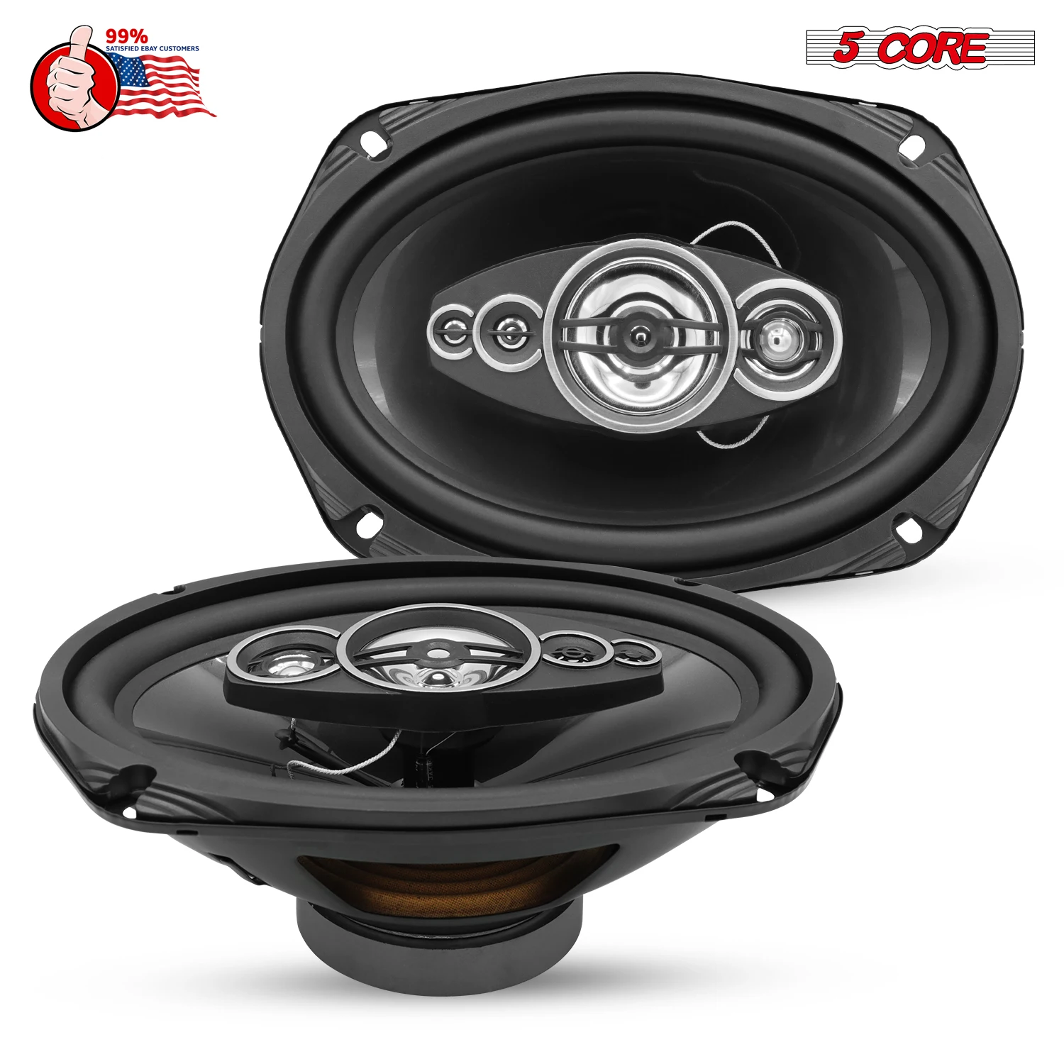 5Core 6x9 Car Speaker 800W Pair 4Ohm 4 Way Coaxial Speaker Audio w Super Tweeter Universal Fit
5Core 6x9 Car Speaker 800W Pair 4Ohm 4 Way Coaxial Speaker Audio w Super Tweeter Universal Fit