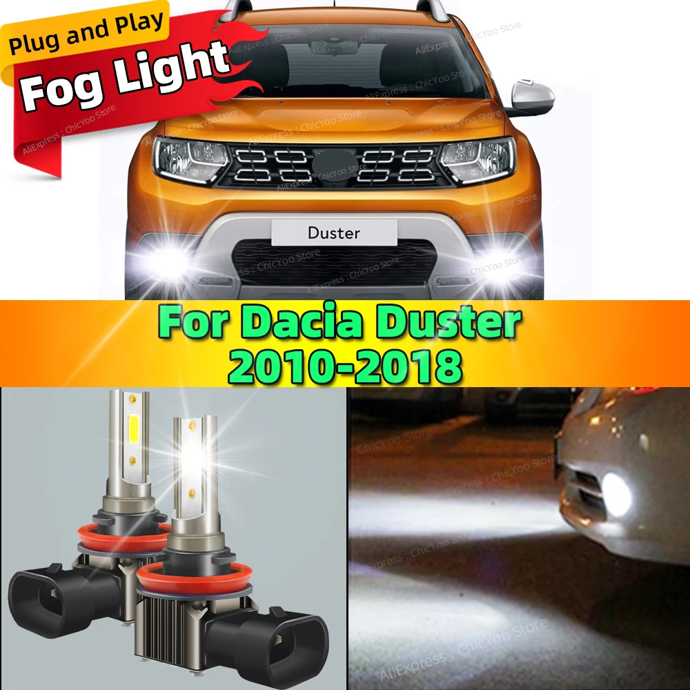 2pcs Car Fog Lamp Front Fog Light Bulbs 6000K Plug and Play For Dacia Duster 2010 2011 2012 2013 2014 2015 2016 2017 2018
2pcs Car Fog Lamp Front Fog Light Bulbs 6000K Plug and Play For Dacia Duster 2010 2011 2012 2013 2014 2015 2016 2017 2018