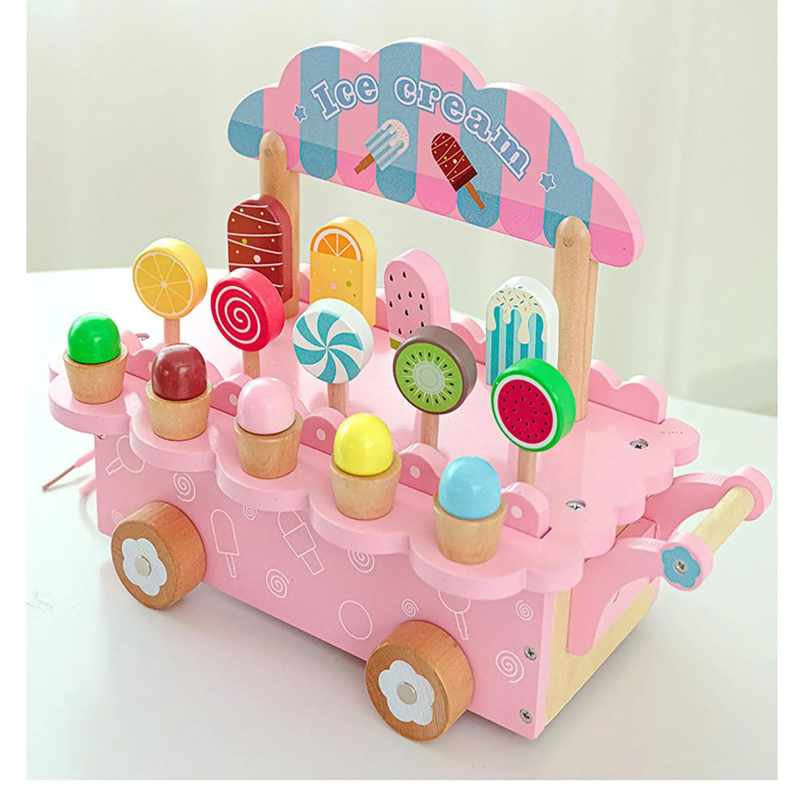 Деревянная тележка для мороженого, игрушка, кухонные аксессуары, игрушка, набор счетчиков мороженого для мальчиков и девочек, возраст 3, 4, 5, 6 лет, праздничные подарки
Деревянная тележка для мороженого, игрушка, кухонные аксессуары, игрушка, набор счетчиков мороженого для мальчиков и девочек, возраст 3, 4, 5, 6 лет, праздничные подарки