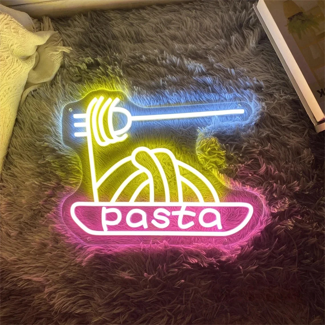 Pasta Neon Sign, Custom Italian Restaurant Spaghetti Noodle LED Neon Light Home Kitchen Wall Art Decor Italy Food shop Bar Decor 
Pasta Neon Sign, Custom Italian Restaurant Spaghetti Noodle LED Neon Light Home Kitchen Wall Art Decor Italy Food shop Bar Decor
