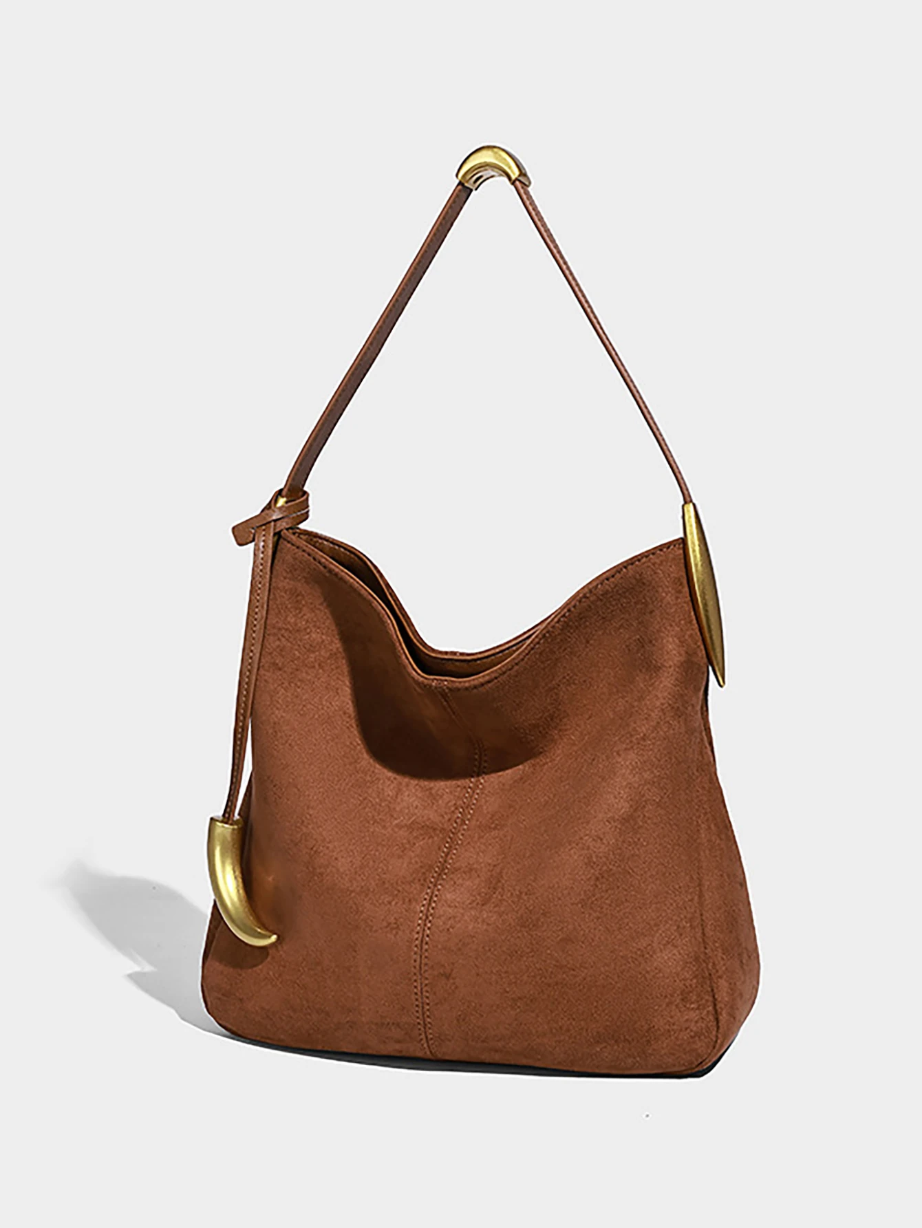 Women's simple and retro casual suede bucket bag, large capacity, new style work shoulder bag for everyday use.
Women's simple and retro casual suede bucket bag, large capacity, new style work shoulder bag for everyday use.