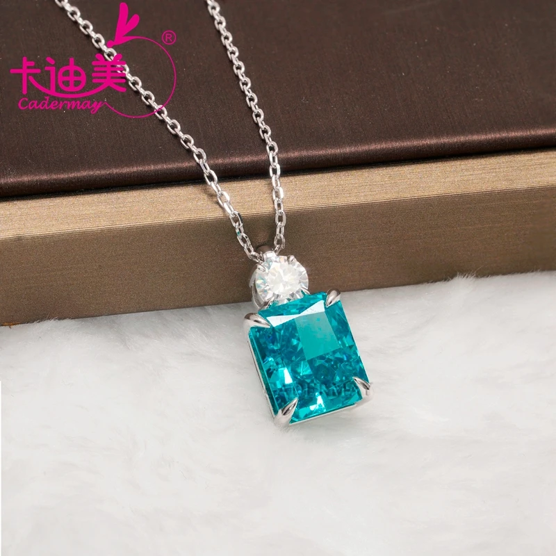 CADERMAY Vintage 925 Paraiba Ice Cut Zircon and Round White Moissanite Necklace Gift High Jewelry
CADERMAY Vintage 925 Paraiba Ice Cut Zircon and Round White Moissanite Necklace Gift High Jewelry