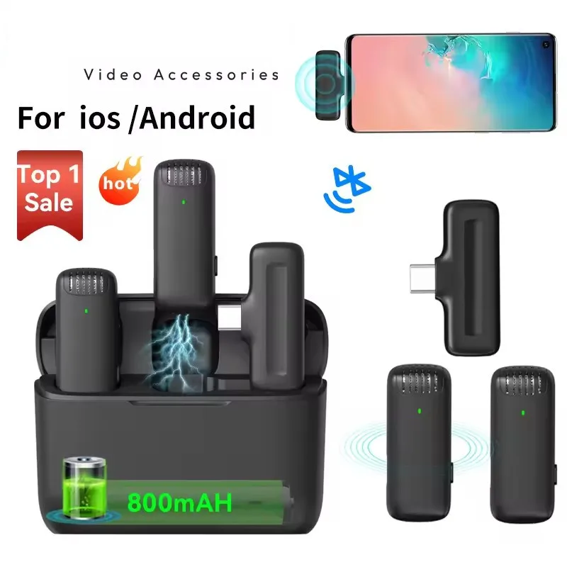 FANGTUOSI Wireless Lavalier Microphone with Charger Case Portable Audio Video Receiver For iPhone Android Tablet Gaming Live
FANGTUOSI Wireless Lavalier Microphone with Charger Case Portable Audio Video Receiver For iPhone Android Tablet Gaming Live