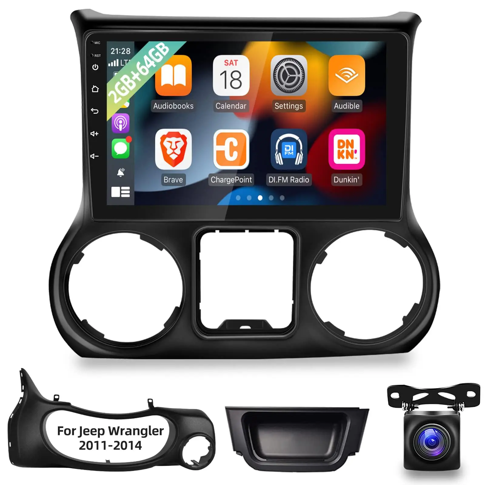 Android Radio for【Wrangler 2011 2012 2013 2014】with Carplay and Android Auto 10.1 inch Touch Screen Car Stereo WIFI GPS Bluetooth + AHD Backup Camera 4+64G/2+64G
Android Radio for【Wrangler 2011 2012 2013 2014】with Carplay and Android Auto 10.1 inch Touch Screen Car Stereo WIFI GPS Bluetooth + AHD Backup Camera 4+64G/2+64G