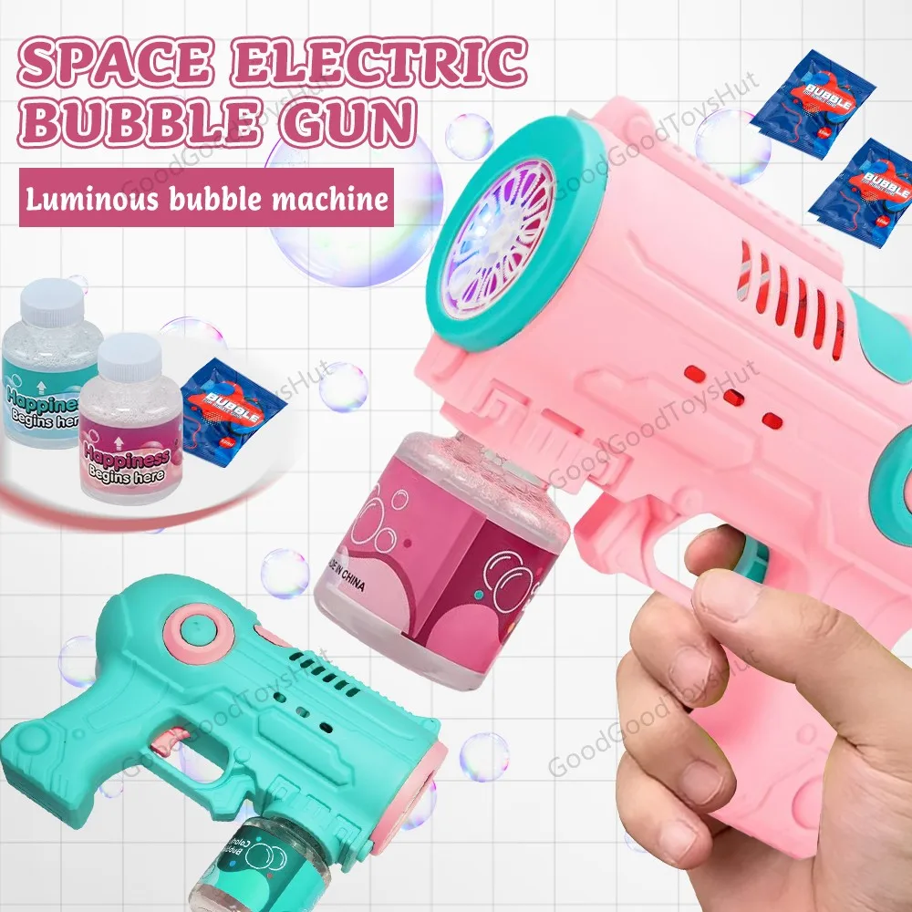 Пистолет для мыльных пузырей со светодиодной подсветкой, автоматическая игрушка для выдувания пузырей для игр на свежем воздухе, вечеринок и летних развлечений
Пистолет для мыльных пузырей со светодиодной подсветкой, автоматическая игрушка для выдувания пузырей для игр на свежем воздухе, вечеринок и летних развлечений