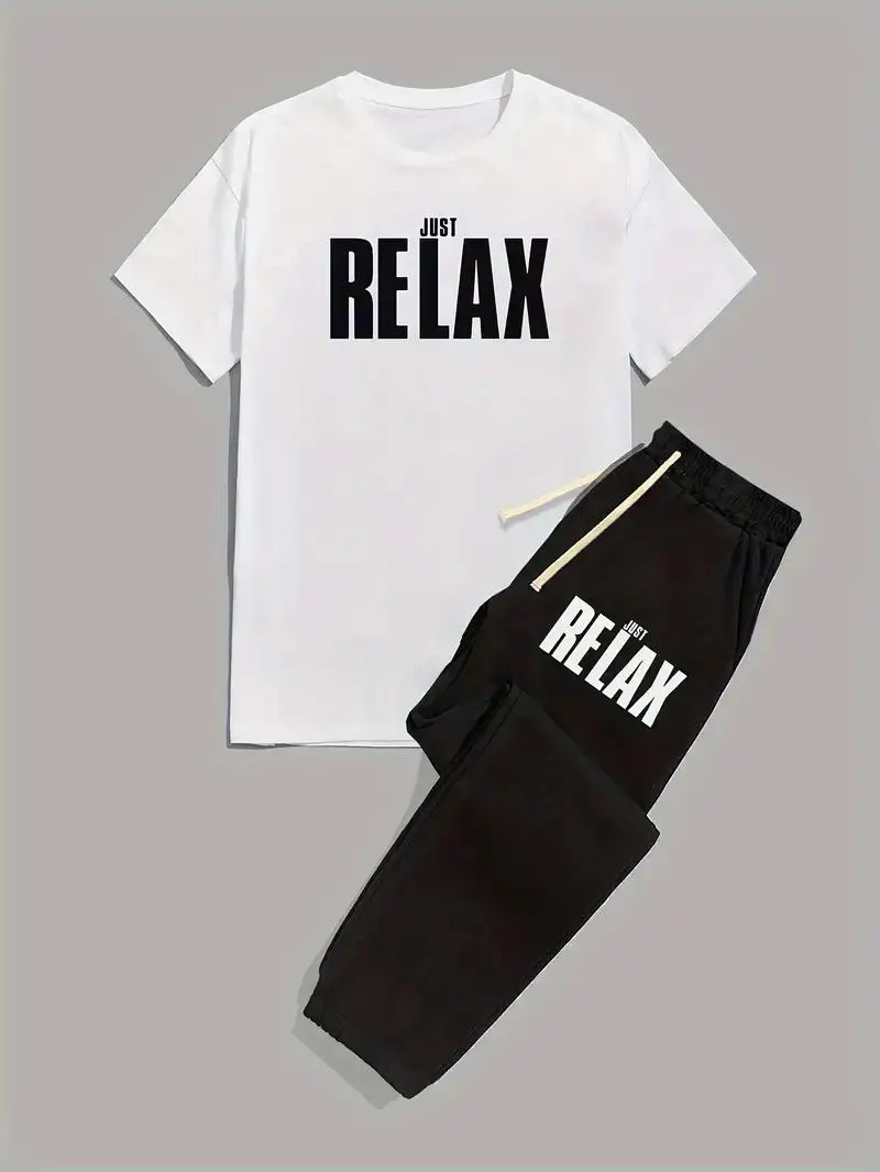 Autumn men's fashion set with letter pattern printed short sleeved T-shirt for men's casual and comfortable fashion sports pants
Autumn men's fashion set with letter pattern printed short sleeved T-shirt for men's casual and comfortable fashion sports pants