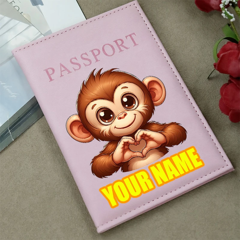 Personalized Monkey Face Passport Holder with Custom Name/Initials - Cute Monkey Gesture & Heart Shape, Suitable for Travel
Personalized Monkey Face Passport Holder with Custom Name/Initials - Cute Monkey Gesture & Heart Shape, Suitable for Travel