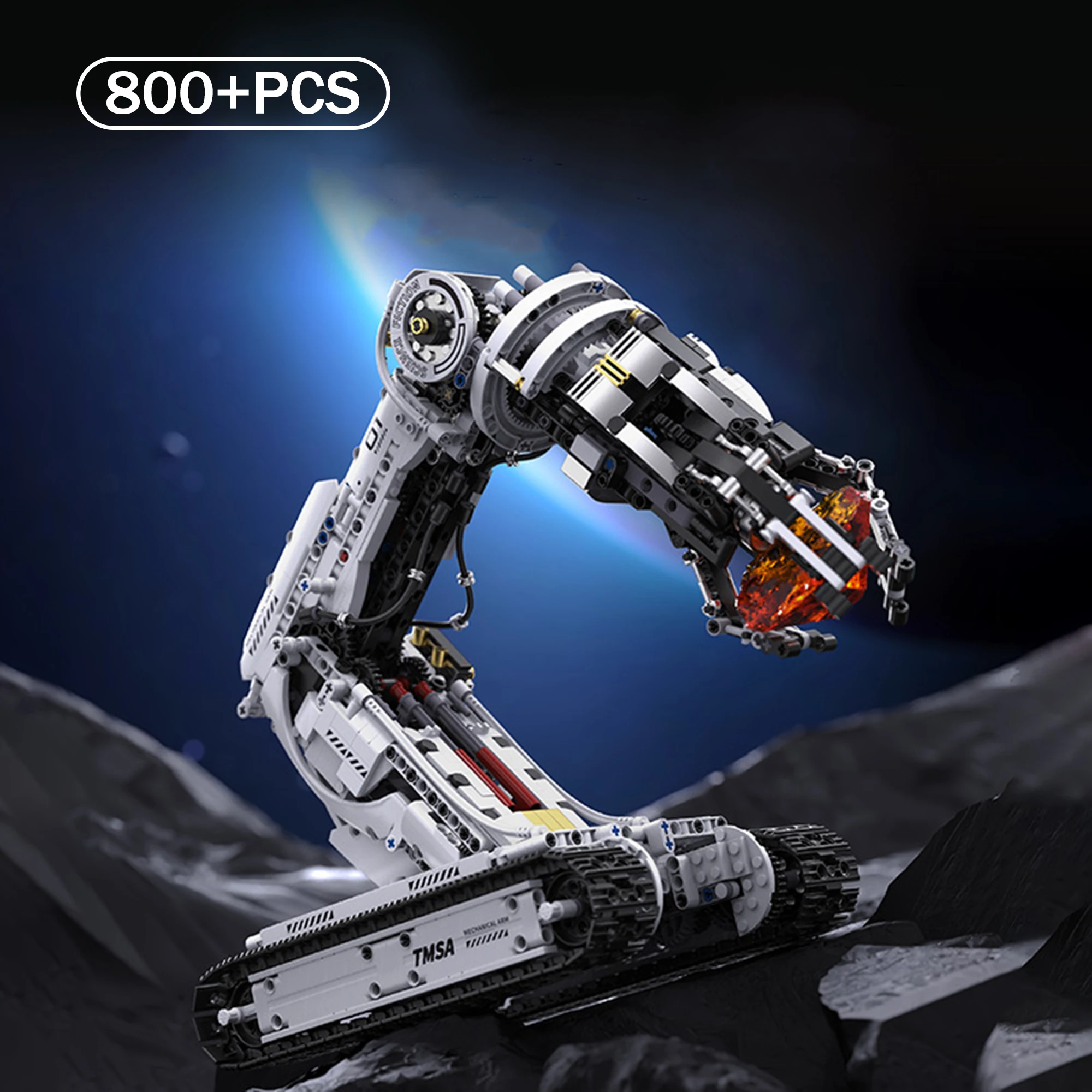 Programmable Remote Control Robotic Arm Building Blocks Model STEM Engineering Assembly Toy High Difficulty Gift for Kids
Programmable Remote Control Robotic Arm Building Blocks Model STEM Engineering Assembly Toy High Difficulty Gift for Kids