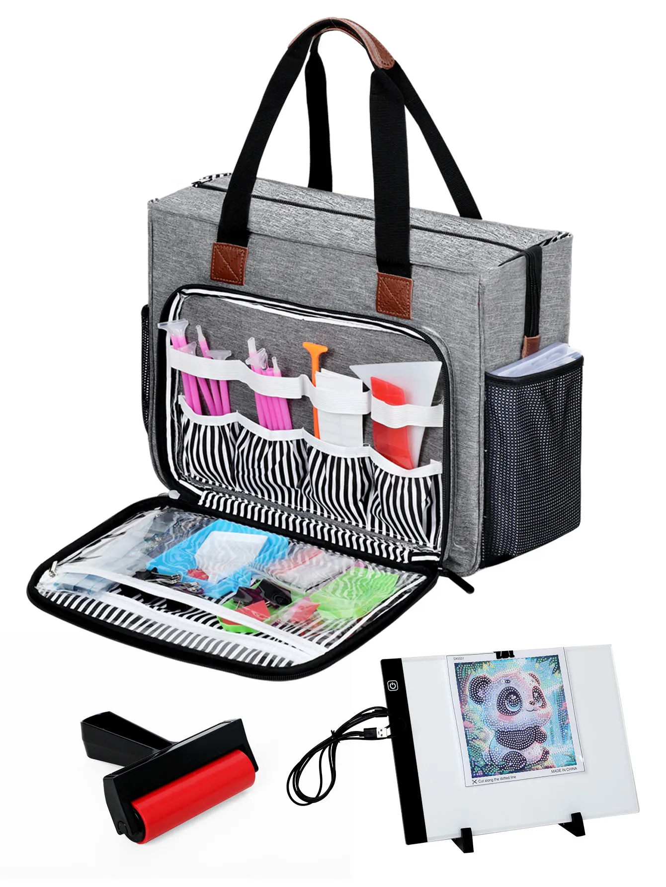 1 piece of new-style wool crochet hook storage bag, a storage bag for DIY sewing tools.
1 piece of new-style wool crochet hook storage bag, a storage bag for DIY sewing tools.