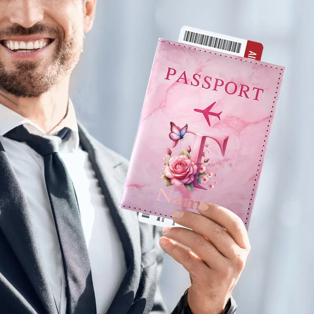 1pc Personalized Letter Floral Custom Passport Holder, Portable Business ID Credit Card Wallet, Bill Passport Cover
1pc Personalized Letter Floral Custom Passport Holder, Portable Business ID Credit Card Wallet, Bill Passport Cover