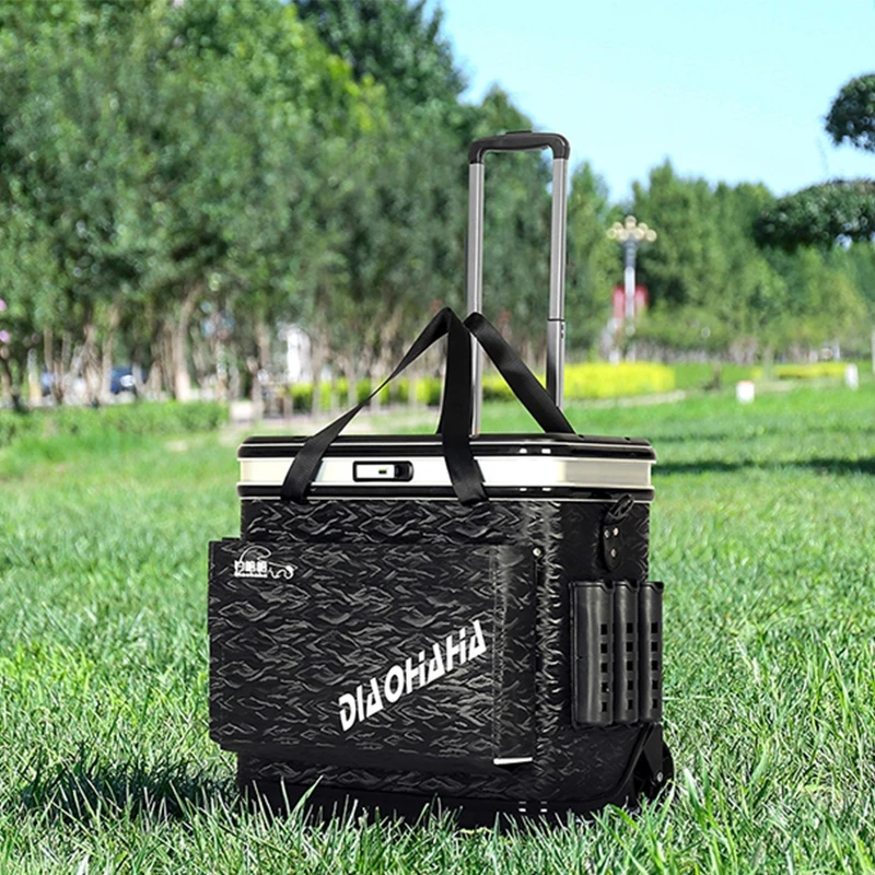 Multifunctional Tackle Box Pull Rod Lure Fishing Box with Wheel Live Fish Bucket Can Sit Tool Box Hard Fishing Tackle Box
Multifunctional Tackle Box Pull Rod Lure Fishing Box with Wheel Live Fish Bucket Can Sit Tool Box Hard Fishing Tackle Box