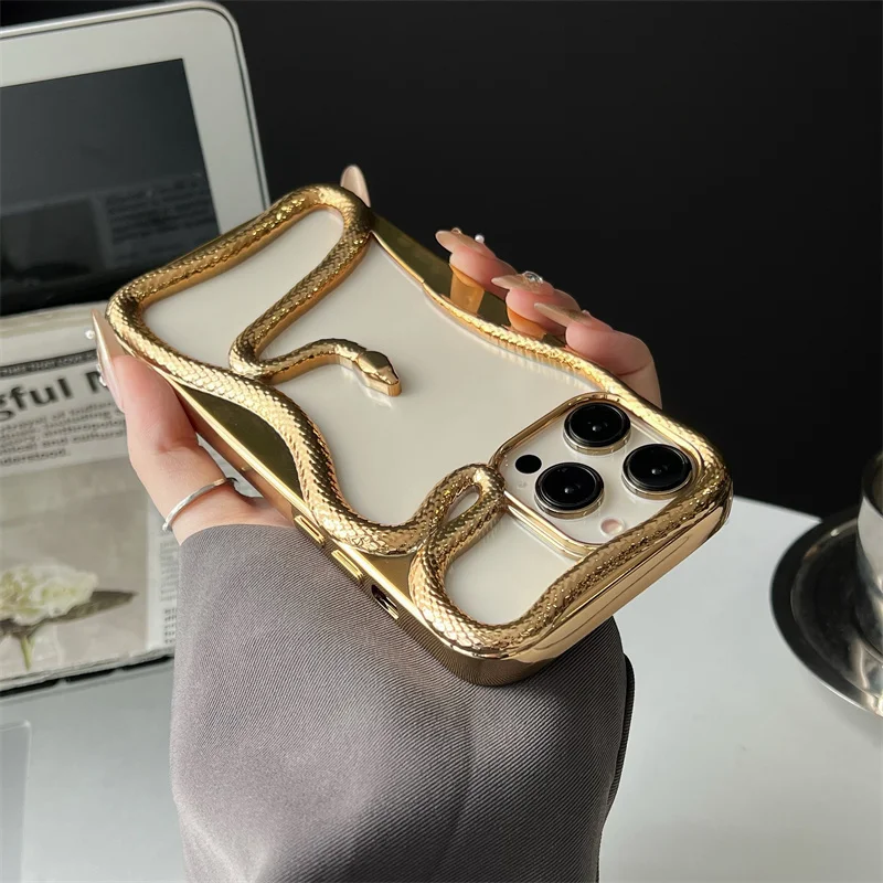 Fashion creative 3D Hollow Snake phone case for iPhone 14 15 16 Plus 16 15 14 13 12 11 Pro Max Fun and cute shock-proof cover
Fashion creative 3D Hollow Snake phone case for iPhone 14 15 16 Plus 16 15 14 13 12 11 Pro Max Fun and cute shock-proof cover