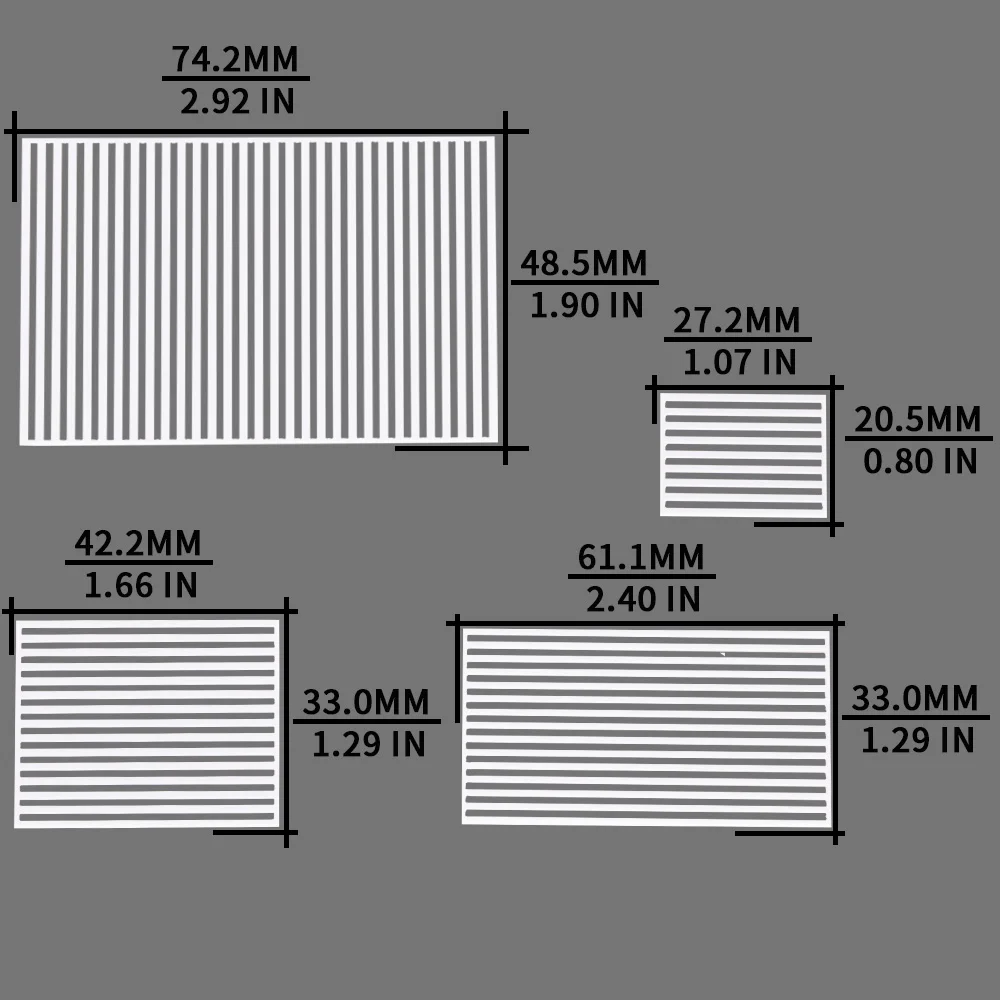 2pcs Simulation Miniature Architectural Louver Model ABS Plastic Shutters Guardrail Toys DIY Model Making Materials for Diorama
2pcs Simulation Miniature Architectural Louver Model ABS Plastic Shutters Guardrail Toys DIY Model Making Materials for Diorama