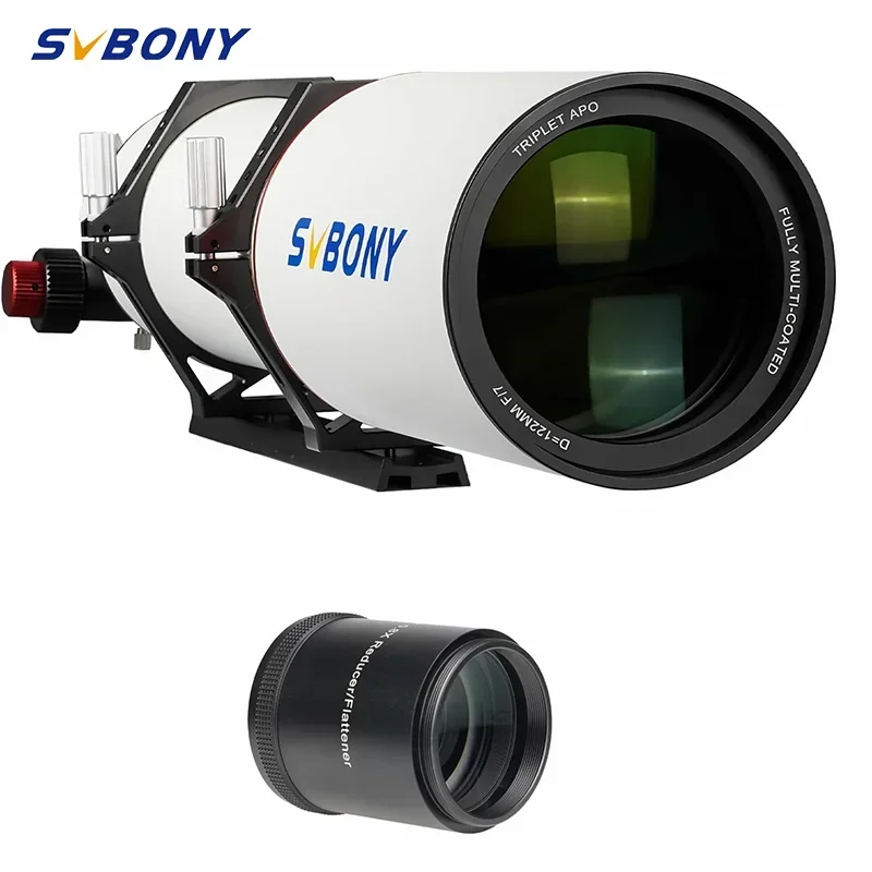 SVBONY SV550 Телескоп APO 122 мм F7 FPL51 с полевым выравнивателем SV209 для астрофотографии
SVBONY SV550 Телескоп APO 122 мм F7 FPL51 с полевым выравнивателем SV209 для астрофотографии
