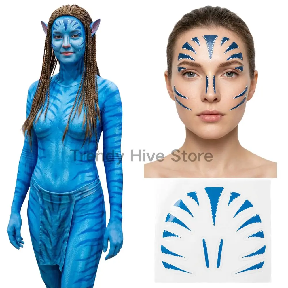 Avatar Fire Ash Jake Sully Face Tattoo Sticker Cosplay Props Disfraz Costume Accessories for Adult Halloween Carnival Props
Avatar Fire Ash Jake Sully Face Tattoo Sticker Cosplay Props Disfraz Costume Accessories for Adult Halloween Carnival Props