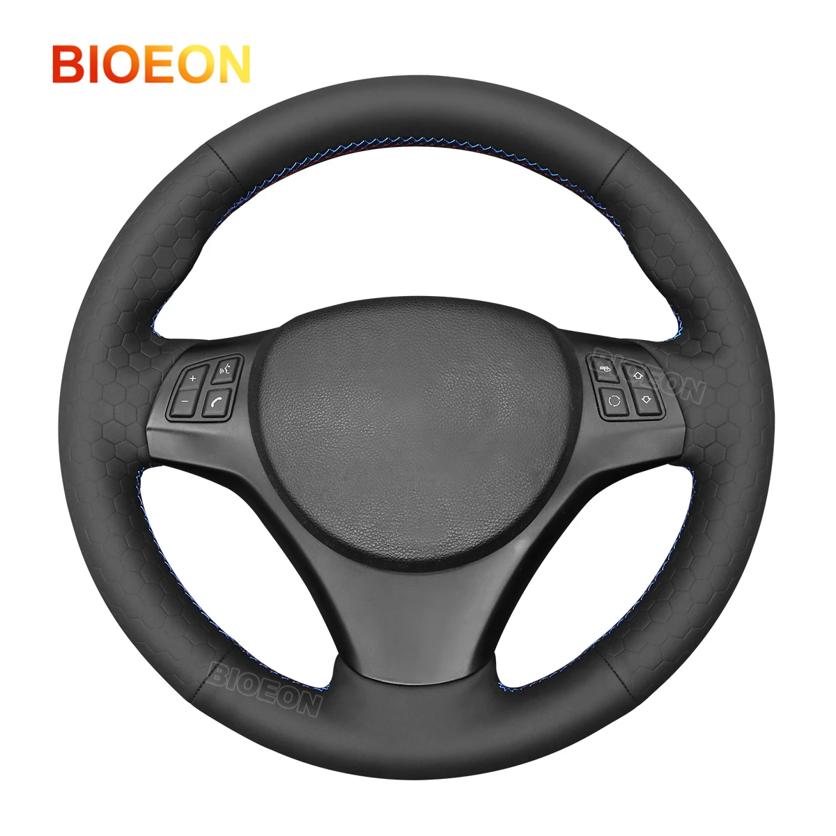 Bioeon черный кожаный чехол на руль автомобиля из искусственной кожи с улей для BMW E87 E81 E82 E88 E90 E91 E92 E93 X1 E84 M3
Bioeon черный кожаный чехол на руль автомобиля из искусственной кожи с улей для BMW E87 E81 E82 E88 E90 E91 E92 E93 X1 E84 M3