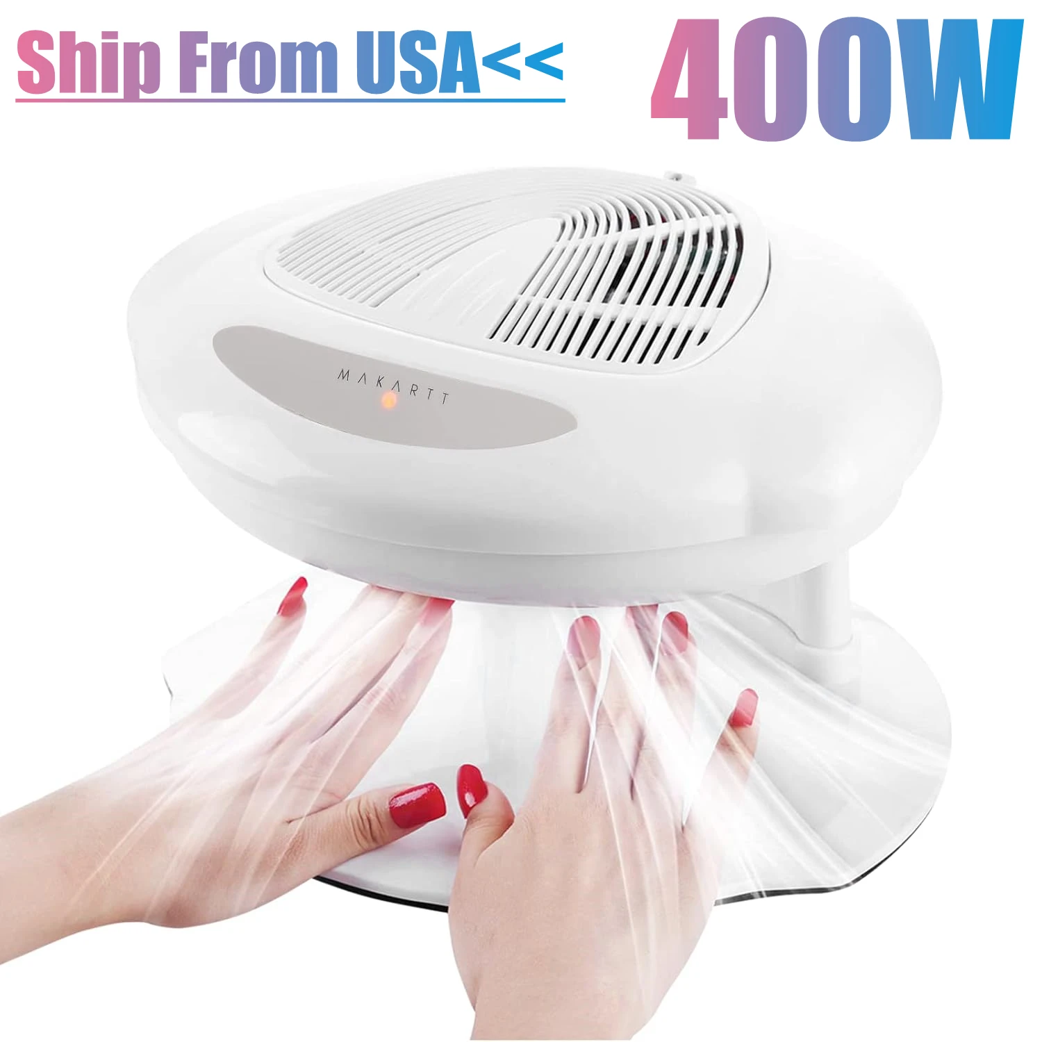 Makartt Nail Dryer 400W Air Nail Fan Dryer with Automatic Sensor for Regular Nail Polish Dryer Nail Blow Manicure Pedicure Use
Makartt Nail Dryer 400W Air Nail Fan Dryer with Automatic Sensor for Regular Nail Polish Dryer Nail Blow Manicure Pedicure Use