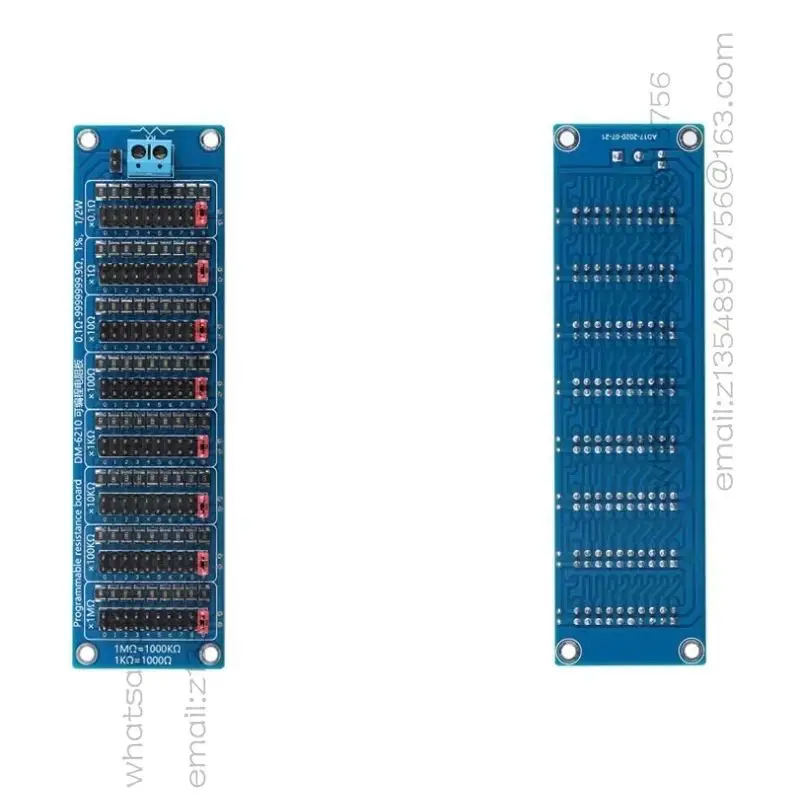 0.1R - 9999999R programmable resistor board, eight-segment 0.1R1R accuracy
0.1R - 9999999R programmable resistor board, eight-segment 0.1R1R accuracy