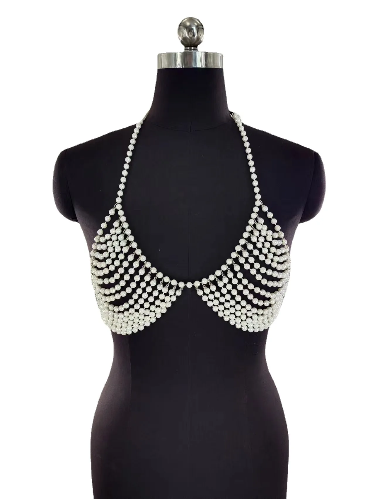 Unique Pearl Bra Top Bra Chain Bralette Chain Pearl Suit Summer Beach Bikini Rave Party Chest Harness Body Chain Jewelry
Unique Pearl Bra Top Bra Chain Bralette Chain Pearl Suit Summer Beach Bikini Rave Party Chest Harness Body Chain Jewelry