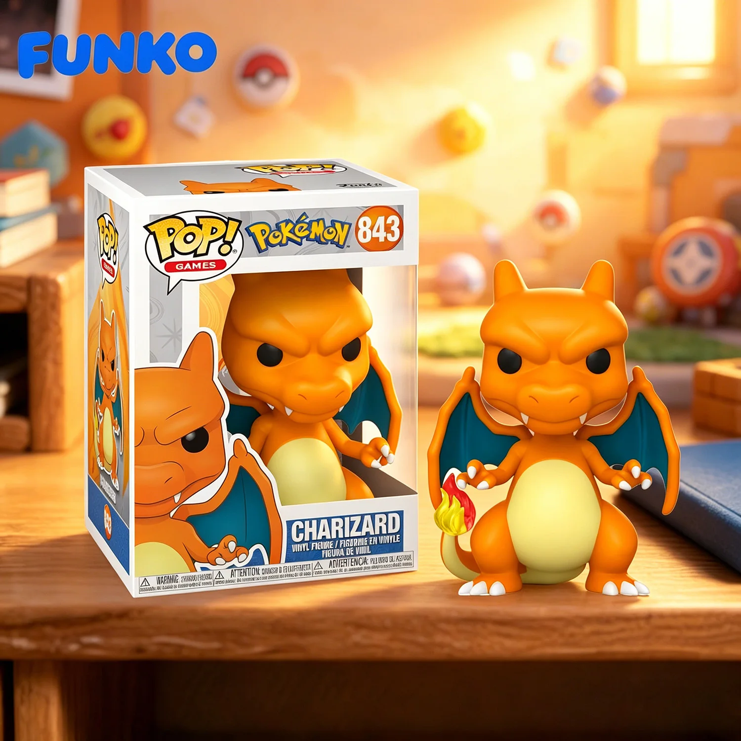 Funko POP! Games Series: Pokémon - Charizard (EMEA Version), Premium Vinyl Collectible, Official Licensed, 1PC.
Funko POP! Games Series: Pokémon - Charizard (EMEA Version), Premium Vinyl Collectible, Official Licensed, 1PC.