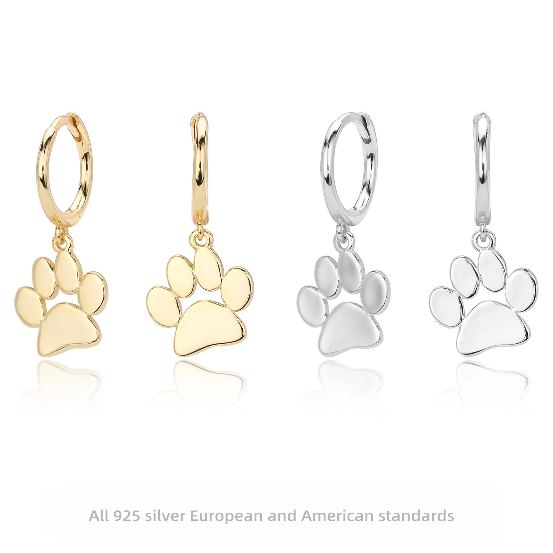 Манжеты для ушей из стерлингового серебра 925 пробы с принтом щенской лапы, минималистичные милые модные универсальные изящные повседневные украшения для женщин
Манжеты для ушей из стерлингового серебра 925 пробы с принтом щенской лапы, минималистичные милые модные универсальные изящные повседневные украшения для женщин