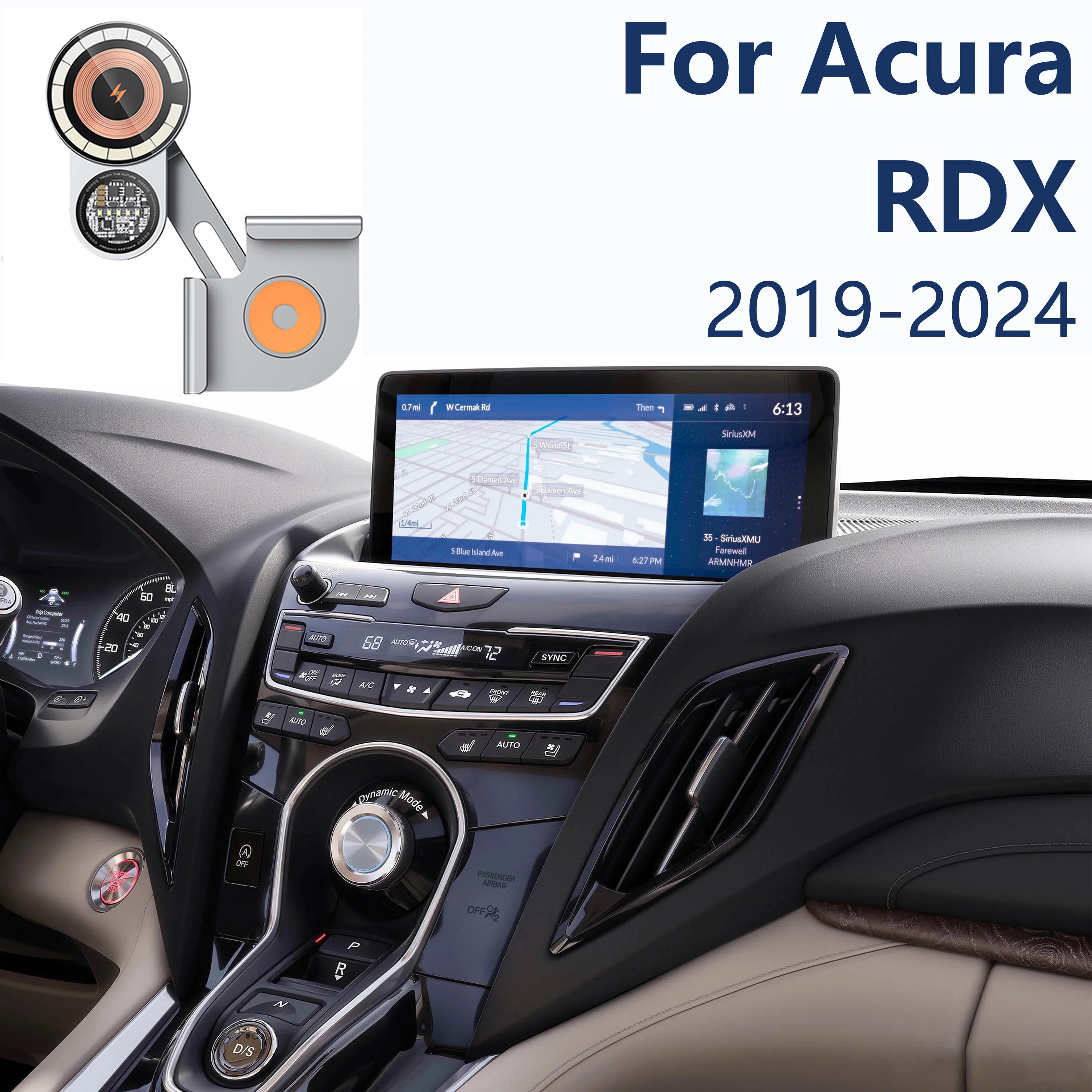 Для Acura RDX 2019-2023 2024, автомобильный держатель для телефона, экран дисплея, фиксированная магнитная присоска, подставка для беспроводной зарядки, основание из алюминиевого сплава
Для Acura RDX 2019-2023 2024, автомобильный держатель для телефона, экран дисплея, фиксированная магнитная присоска, подставка для беспроводной зарядки, основание из алюминиевого сплава