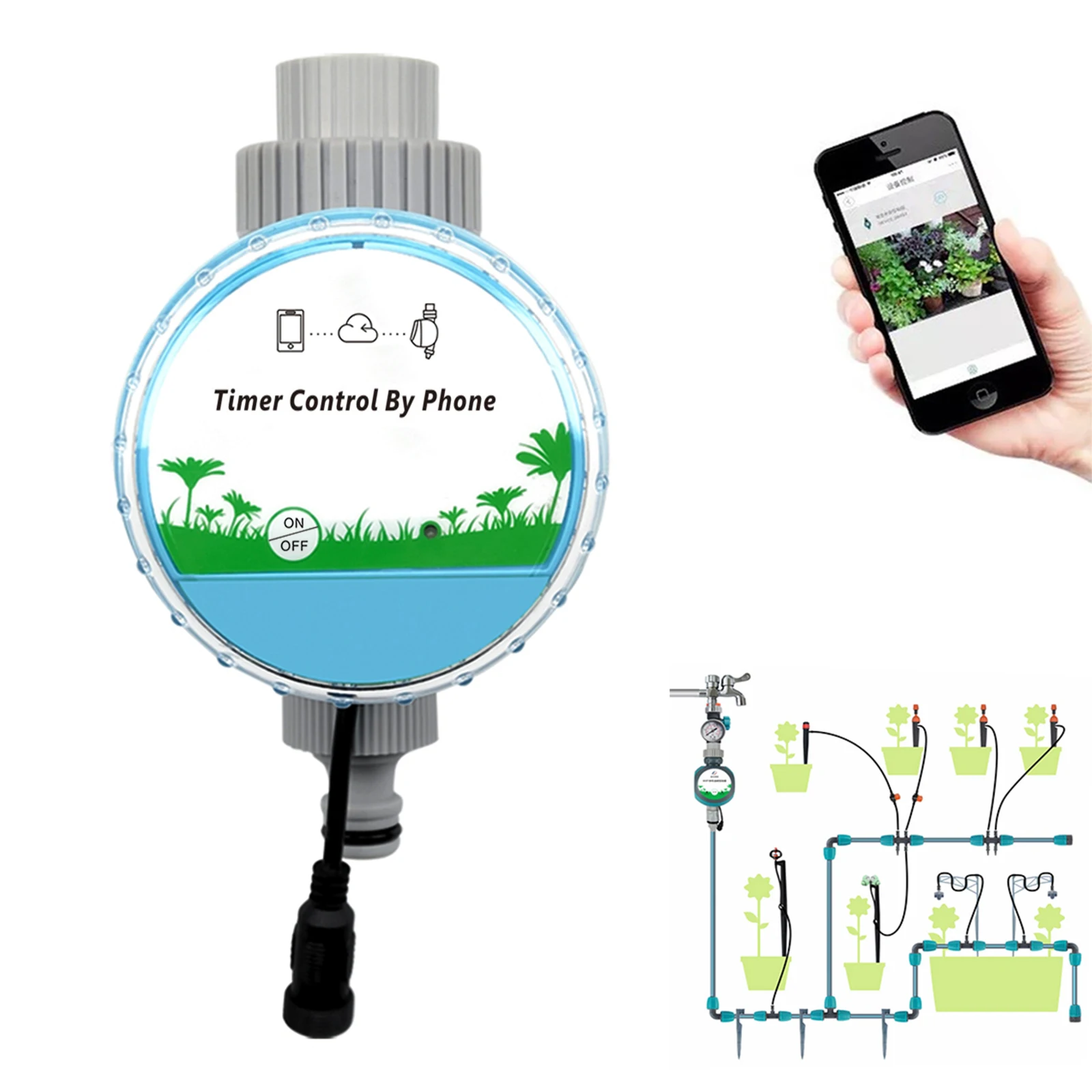 Qiumi WiFi Bluetooth Dual Control Controller Smart Life App for Irrigation Automatic Garden
Qiumi WiFi Bluetooth Dual Control Controller Smart Life App for Irrigation Automatic Garden