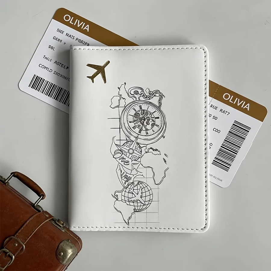 Custom Name Text Passport Holder, Minimalist Leather Travel Wallet for Men Women Business Trip Use
Custom Name Text Passport Holder, Minimalist Leather Travel Wallet for Men Women Business Trip Use