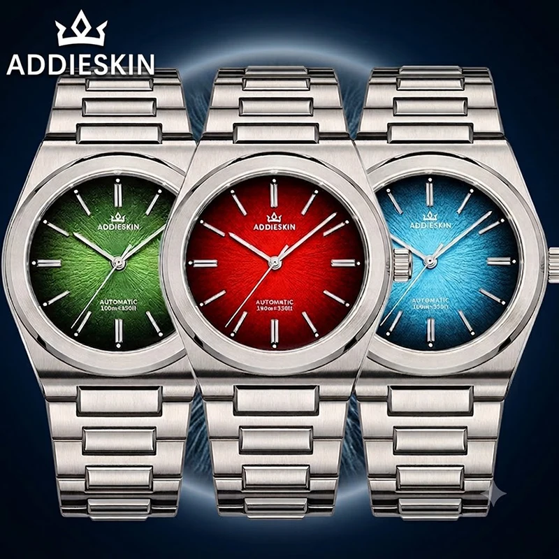 AddiesKin K001 Mechanical Watch 9015 Japanese Mechanical Movement 100m Waterproof Coated with Anti-glare Blue Film Business Gift
AddiesKin K001 Mechanical Watch 9015 Japanese Mechanical Movement 100m Waterproof Coated with Anti-glare Blue Film Business Gift