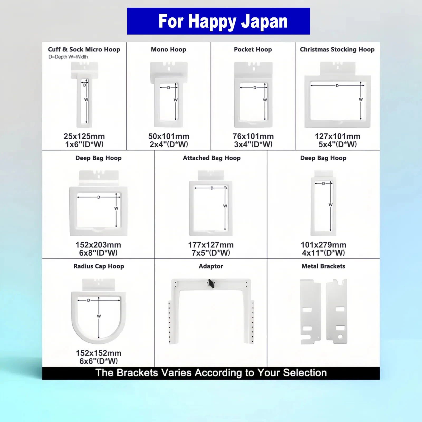 8in1 magnetic fast frame kit for Happy Japan HCS2-1201/02 HCH-701P HCD3E HCU-1501 HCD-1501 Machine mini embroidery hoop bulk
8in1 magnetic fast frame kit for Happy Japan HCS2-1201/02 HCH-701P HCD3E HCU-1501 HCD-1501 Machine mini embroidery hoop bulk