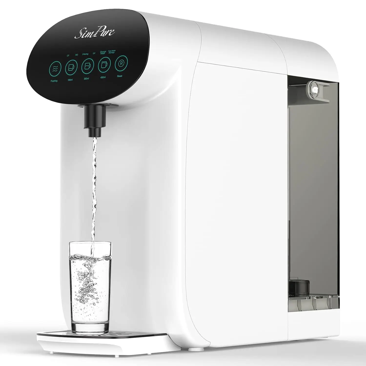 SimPure-Y7P-W UV Countertop Water Filtration System, Reverse Osmosis, Purification, 4 Stage RO Filter
SimPure-Y7P-W UV Countertop Water Filtration System, Reverse Osmosis, Purification, 4 Stage RO Filter