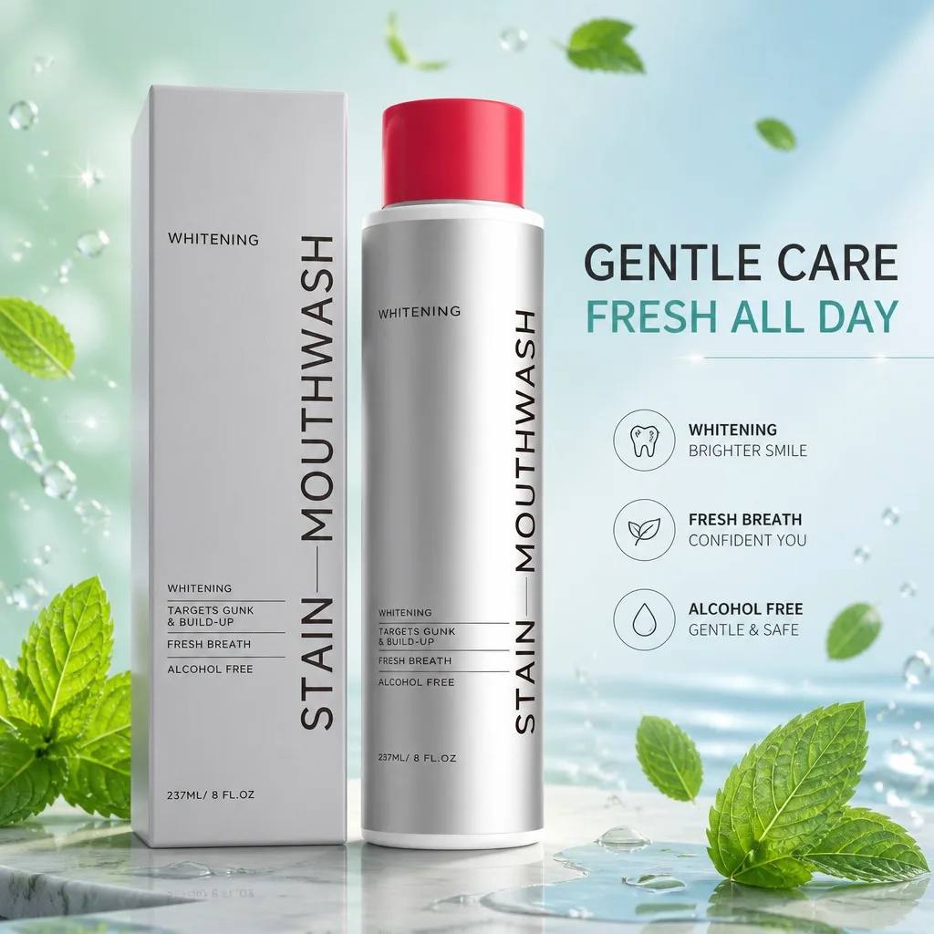 Refreshing Mint Mouthwash – Mild Formula Fresh Breath & Lasting Scent Eliminates Tooth Odor Cooling Sensation Everyday Use
Refreshing Mint Mouthwash – Mild Formula Fresh Breath & Lasting Scent Eliminates Tooth Odor Cooling Sensation Everyday Use