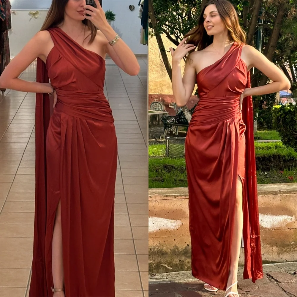 Customized Sparkly Satin Evening Dress Delicate One Shoulder Sleeveless Homecoming Dresses Luxury Special Occasion Gowns
Customized Sparkly Satin Evening Dress Delicate One Shoulder Sleeveless Homecoming Dresses Luxury Special Occasion Gowns