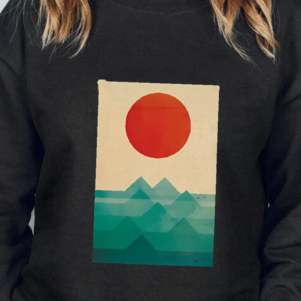 Абстрактная толстовка с изображением заката и горы, в стиле природы, жирные цвета, свободный модный наряд с длинными рукавами, привлекательный топ
Абстрактная толстовка с изображением заката и горы, в стиле природы, жирные цвета, свободный модный наряд с длинными рукавами, привлекательный топ