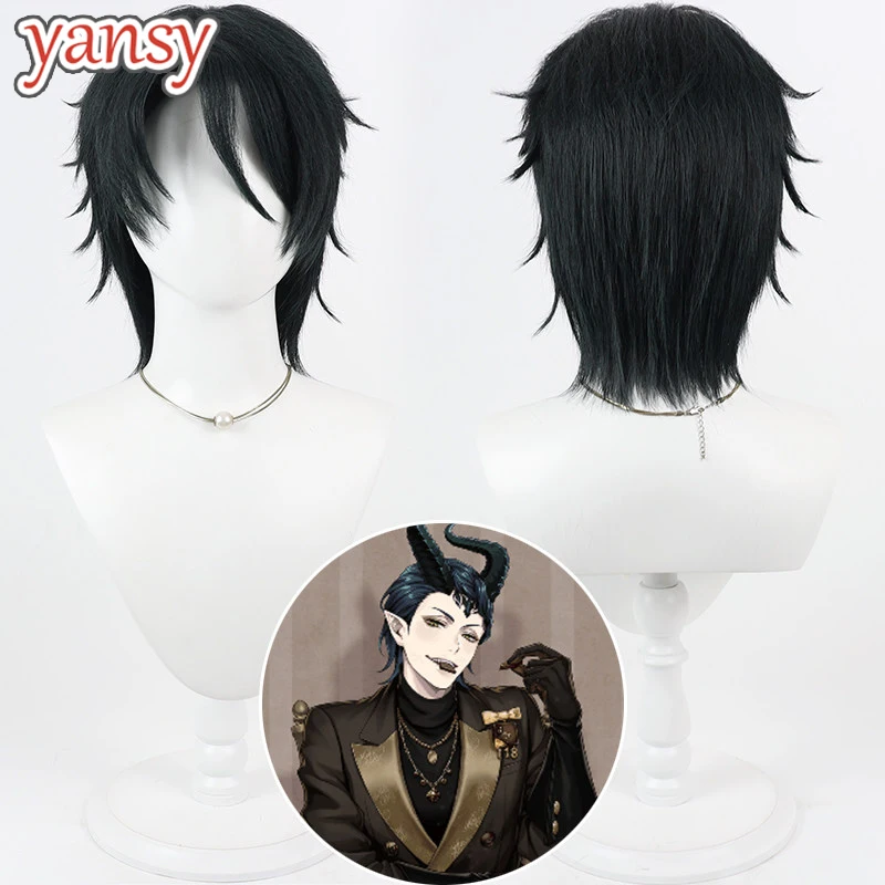 Yansywig Synthetic Hair Malleus Cosplay Wigs Twisted Wonderland Malleus 30cm Short Straight Blue Black Men Wig Heat Resistant
Yansywig Synthetic Hair Malleus Cosplay Wigs Twisted Wonderland Malleus 30cm Short Straight Blue Black Men Wig Heat Resistant