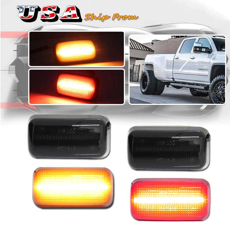 Full LED Dually Rear Fender Marker Lights For Chevy/GMC Sierra 2015-up 2500HD 3500HD Double Wheel Fender Bed
Full LED Dually Rear Fender Marker Lights For Chevy/GMC Sierra 2015-up 2500HD 3500HD Double Wheel Fender Bed