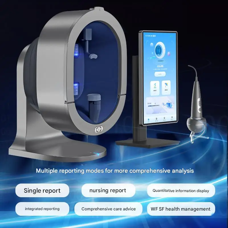 Upgraded X5 3D Ai Skin Image Analyzer High Definition Pixels Whole Facial Scanning Multi Spectrum Moisture Scalp Detection
Upgraded X5 3D Ai Skin Image Analyzer High Definition Pixels Whole Facial Scanning Multi Spectrum Moisture Scalp Detection