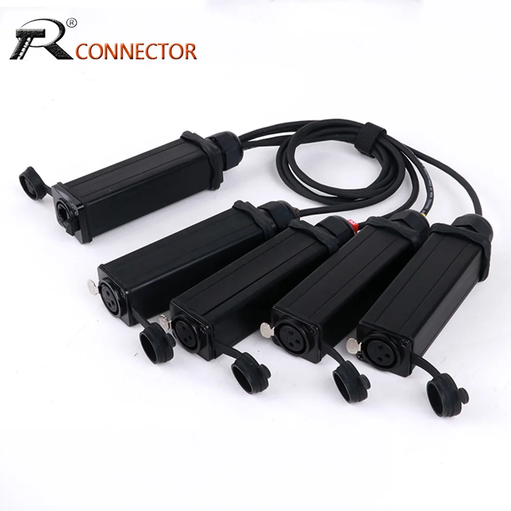 RJ45 Ethercon CAT5 with Shielded to 4 Channel 3Pin XLR Female Socket Splitter Multi Audio Signal Extender Cable
RJ45 Ethercon CAT5 with Shielded to 4 Channel 3Pin XLR Female Socket Splitter Multi Audio Signal Extender Cable