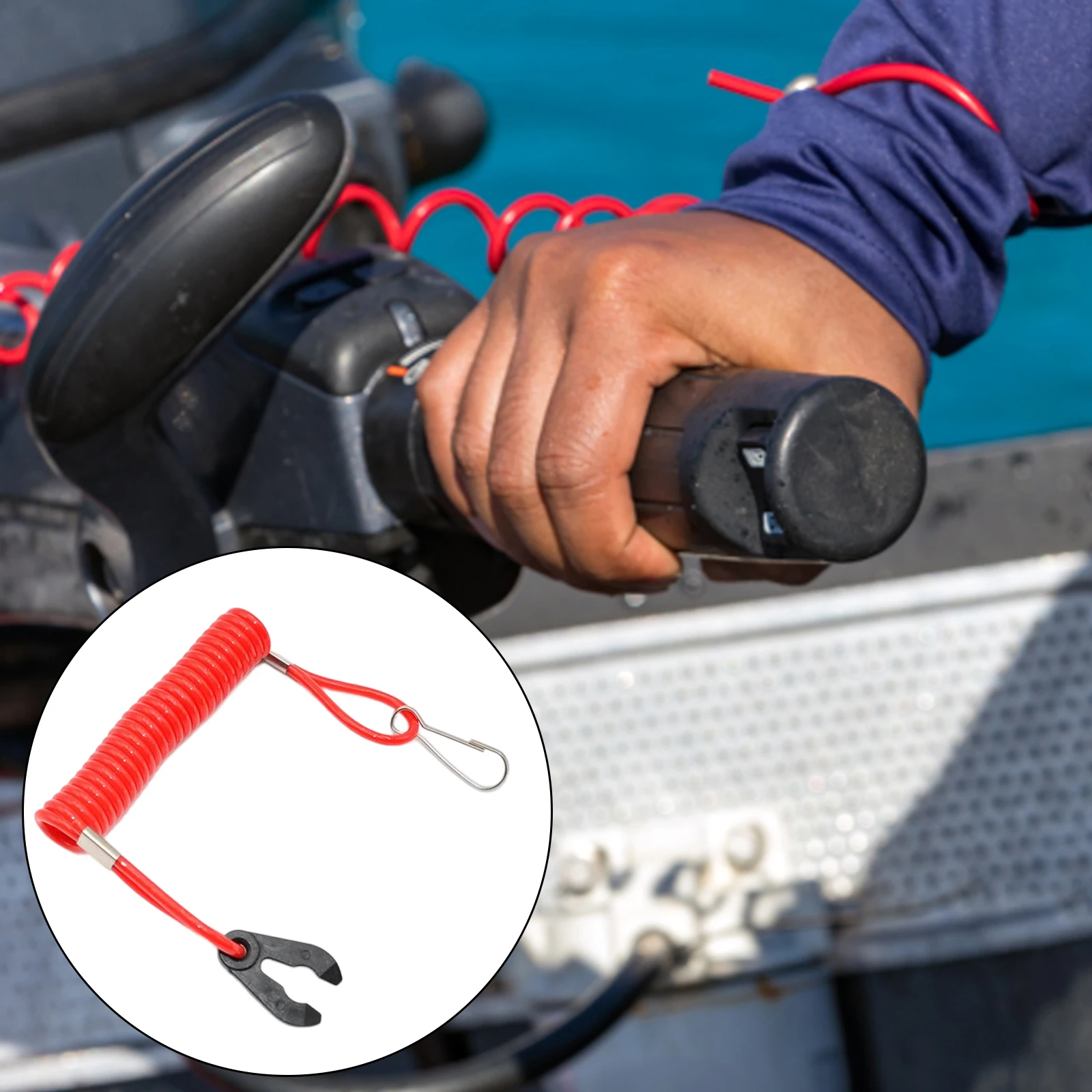 Durable 1.6M Outboard Emergency Stop Lanyard Kill Switch Lanyard Tether Cord Kill Switch Accessory for Outboard Motors Boat Bike
Durable 1.6M Outboard Emergency Stop Lanyard Kill Switch Lanyard Tether Cord Kill Switch Accessory for Outboard Motors Boat Bike