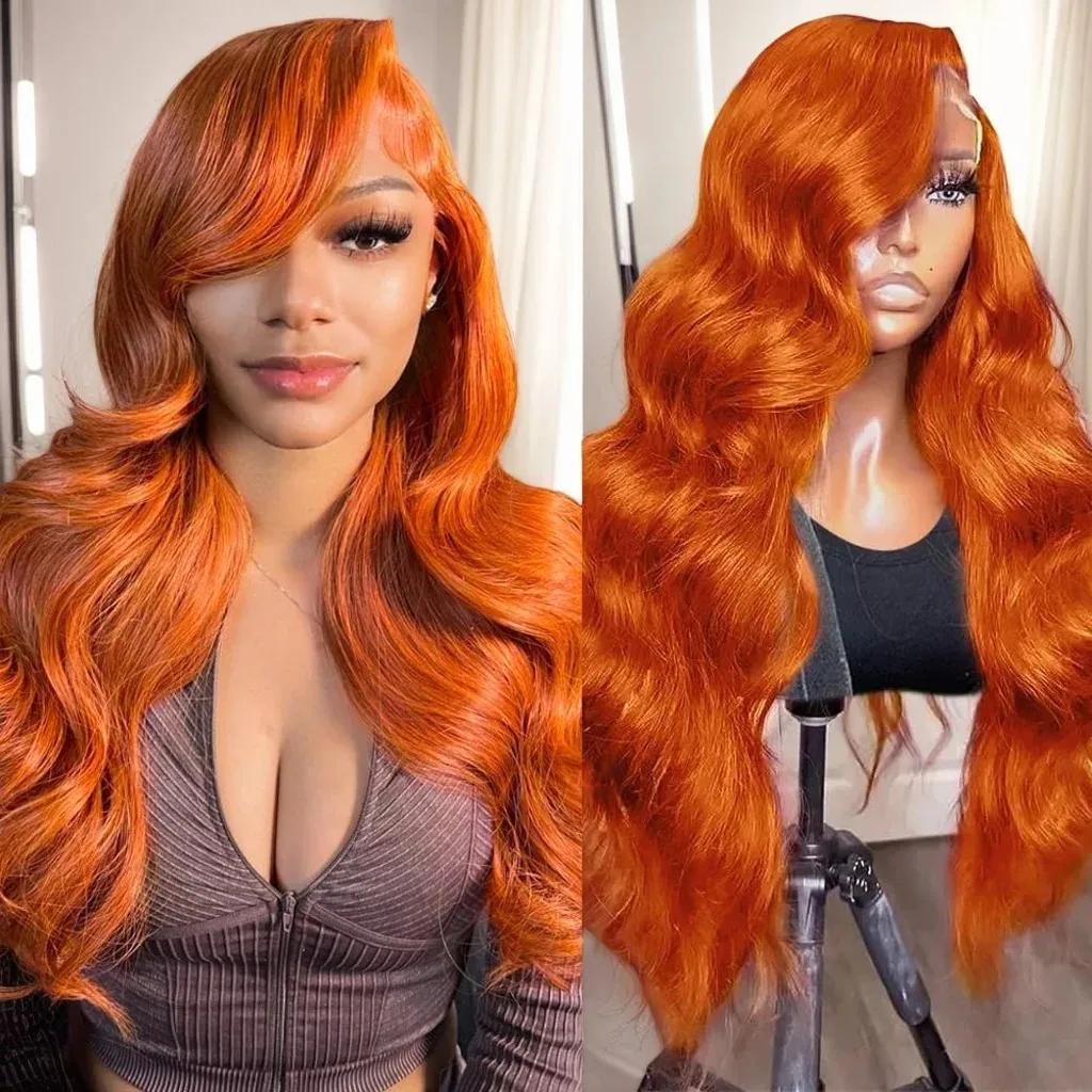 30 38 Inch Ginger Orange Body Wave 13x6 Hd Lace Frontal Human Hair Wigs 200% Water Wave 14x4 Lace Front Wig Brazilian For Women
30 38 Inch Ginger Orange Body Wave 13x6 Hd Lace Frontal Human Hair Wigs 200% Water Wave 14x4 Lace Front Wig Brazilian For Women